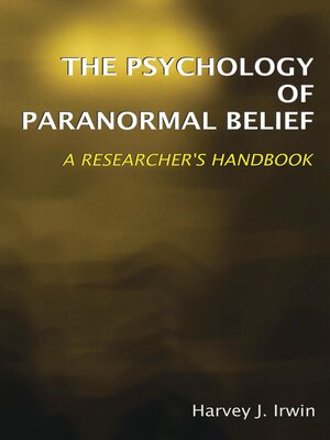 cover image of The Psychology of Paranormal Belief
